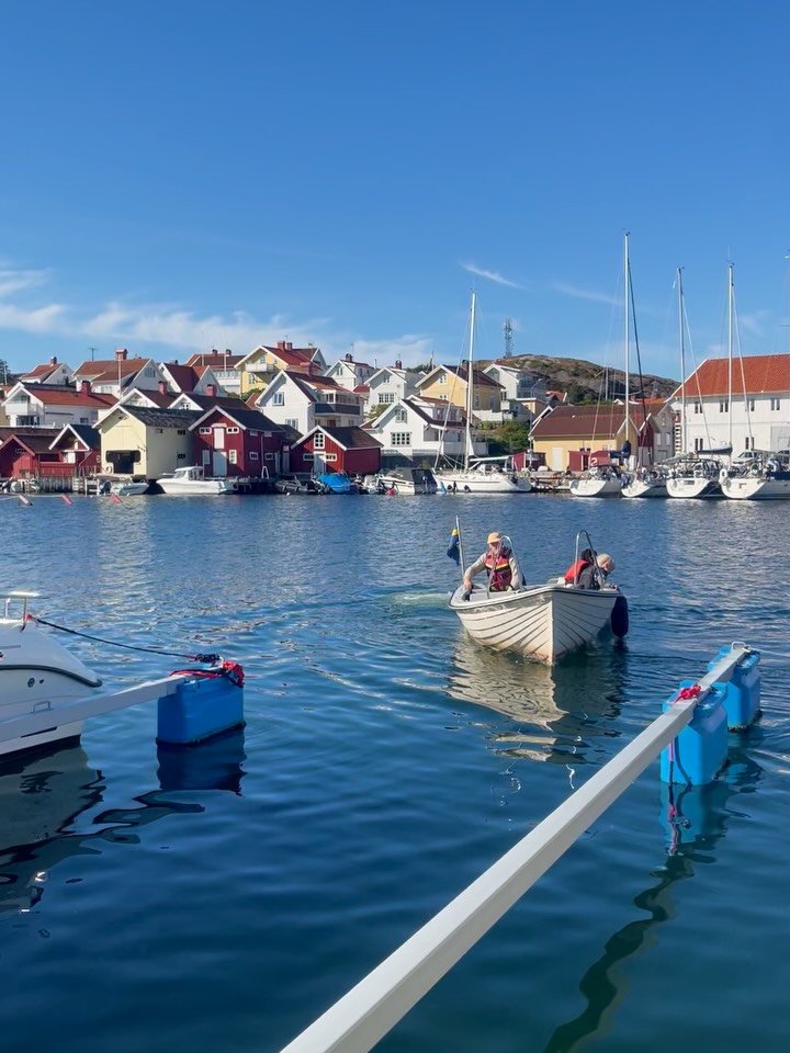 Så här i efterhand var det nog helt rätt beslut att ta med lille båten till Västkusten även om den är i minsta laget för stora havet. Särskilt när barnen numera hellre sitter i fram och hoppar i vågorna än inom armlängsavstånd i mammas knä 🫣😱

/J